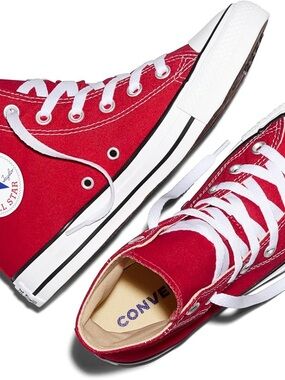 Converse| Red Chuck Taylor High-Top Canvas Sneakers Sz 9 Men’s/11 Women’s